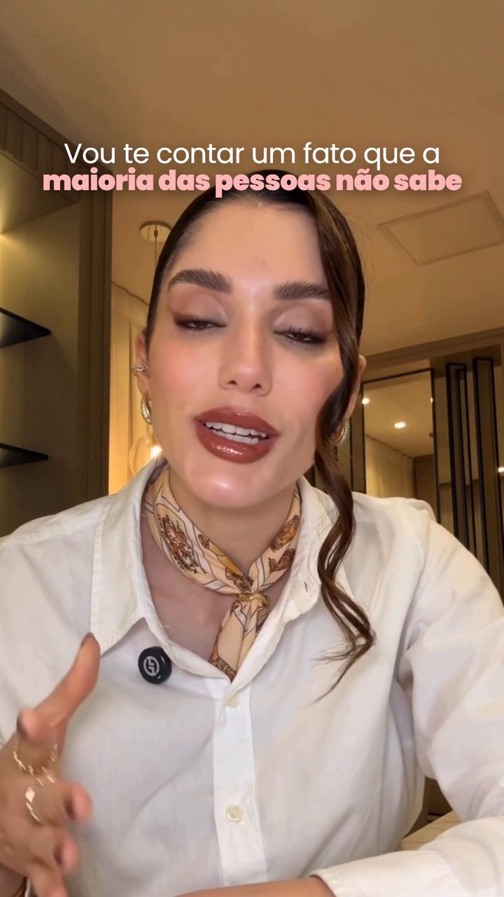 Dra. Beatriz no início do vídeo: vou te contar um fato que a maioria das pessoas não sabe